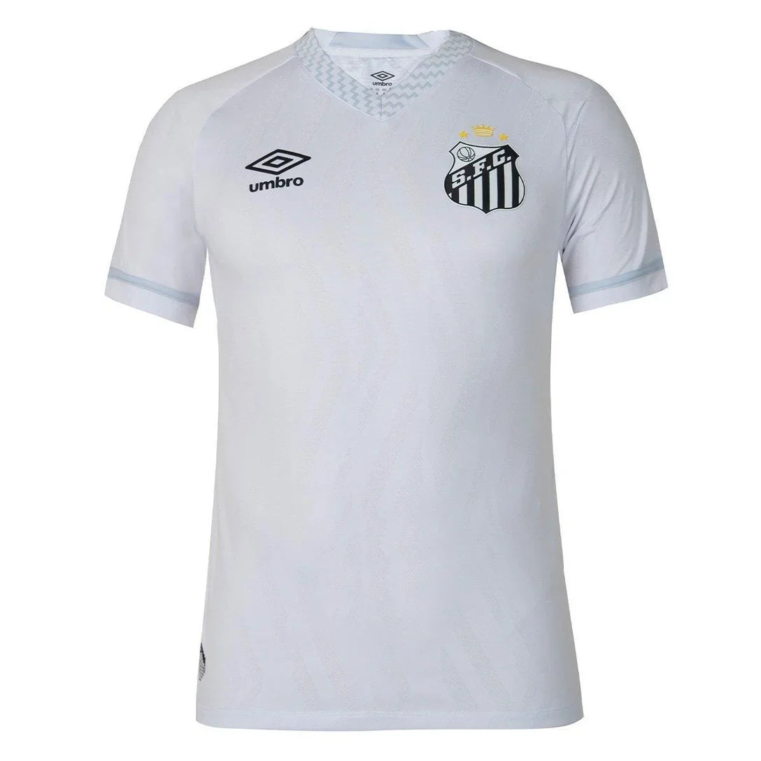 Camisa Santos I 25/26 Neymar N° 10 Jogador Umbro Masculina - Branco+Cinza