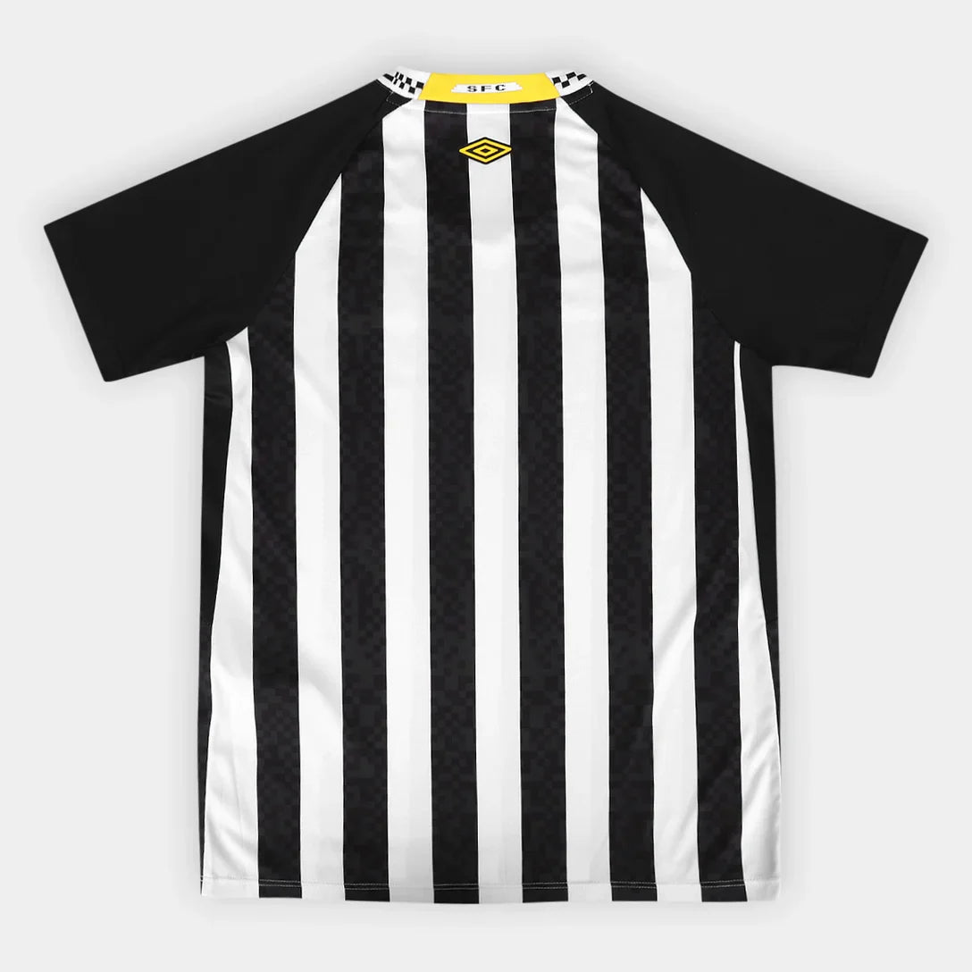 Camisa Infantil Santos II 25/26 s/n Umbro - Preto+Branco