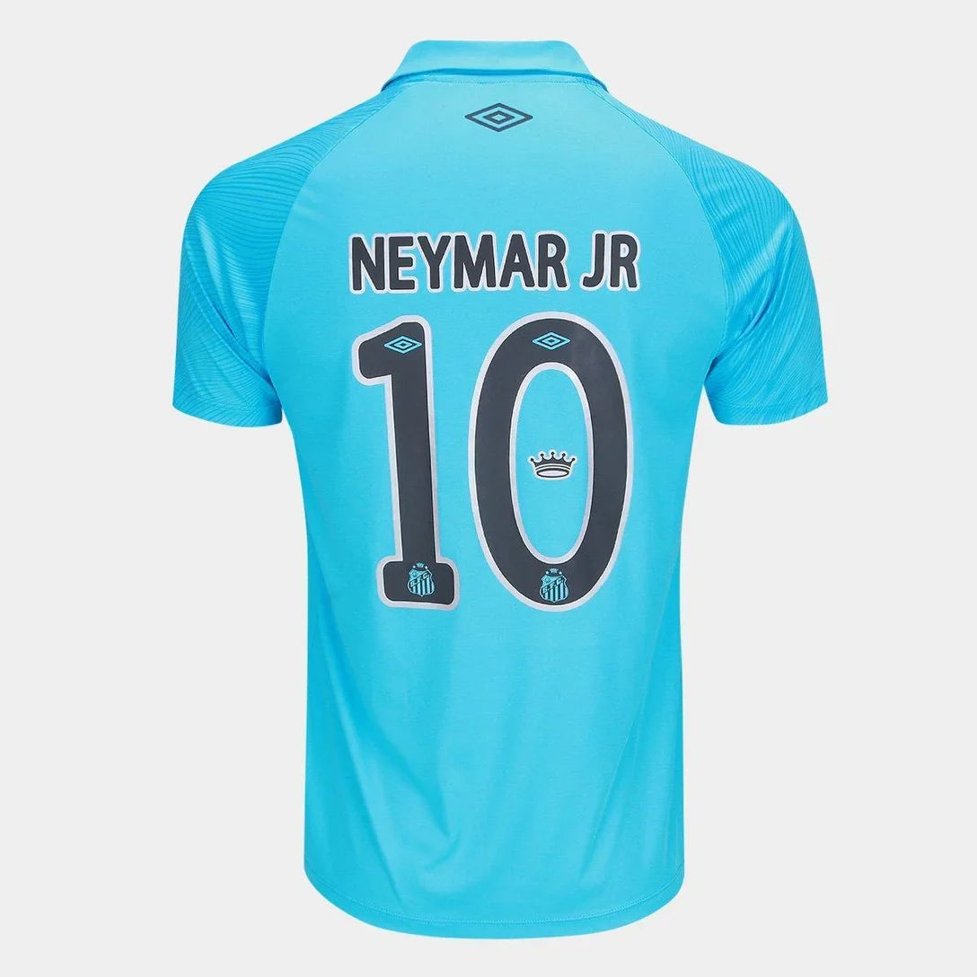 Camisa Santos 25/26 N. 10 Neymar Jr. Torcedor Edição Especial Umbro Masculina - Azul+Preto