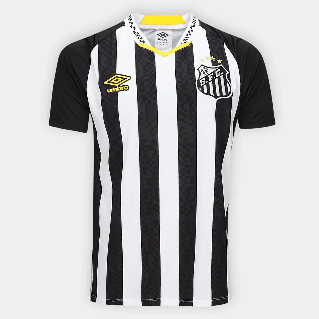 Camisa Santos II 25/26 S/N Torcedor Umbro Masculina - Preto+Branco