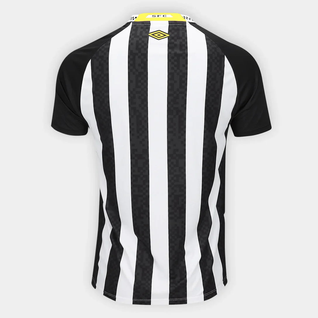 Camisa Santos II 25/26 S/N Torcedor Umbro Masculina - Preto+Branco