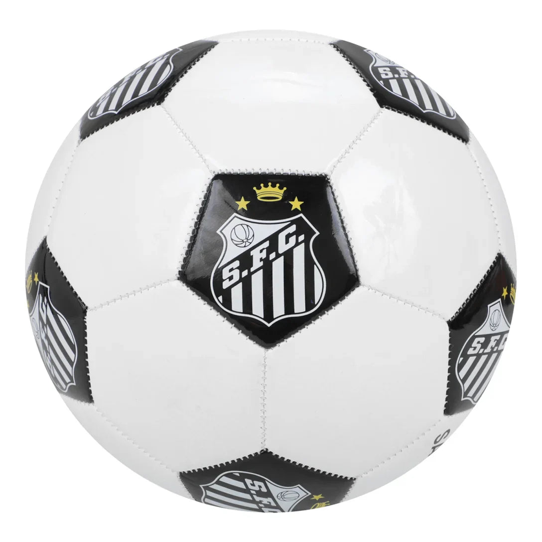 Bola de Futebol Campo Santos - Preto+Branco